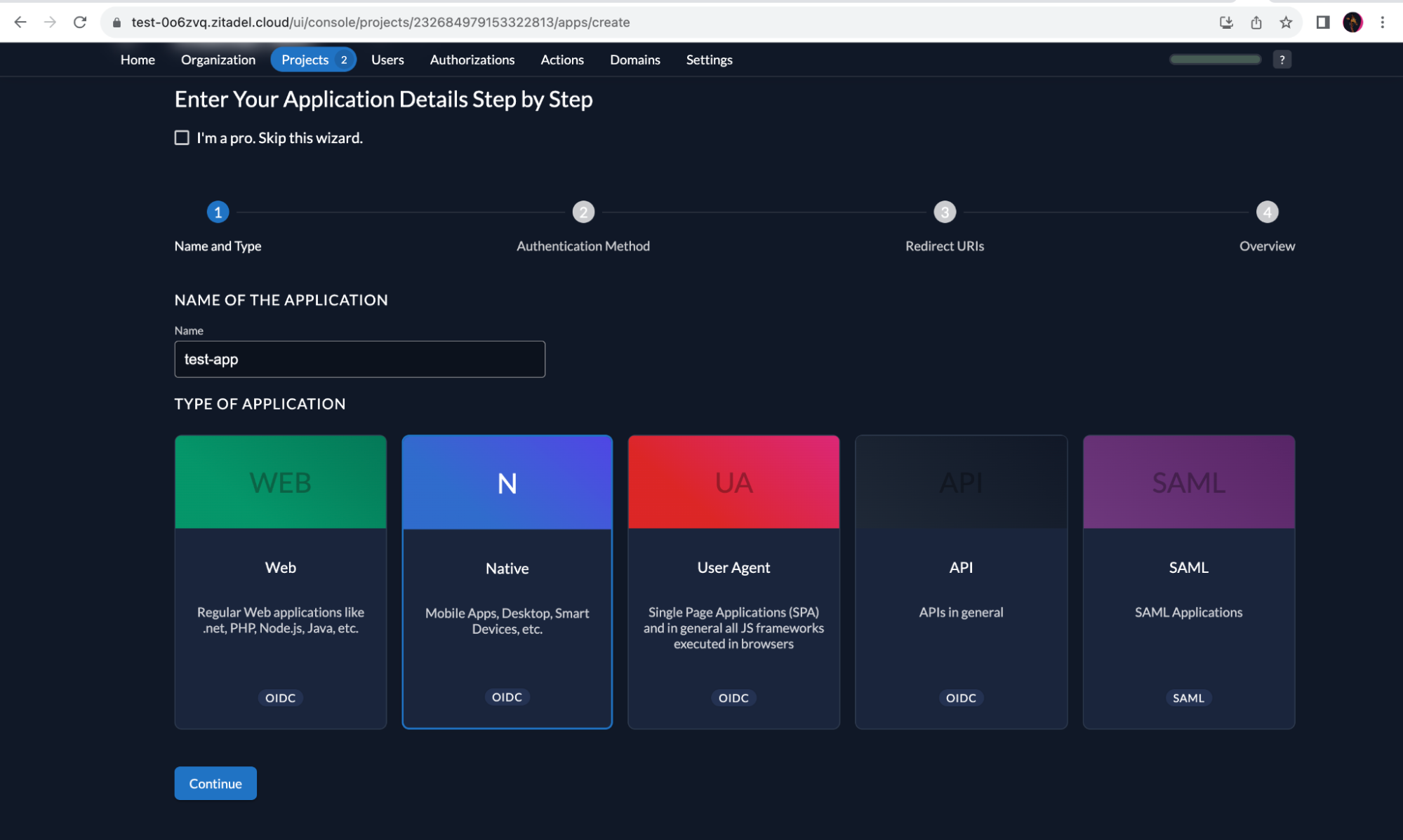 Device Authorization Flow in ZITADEL